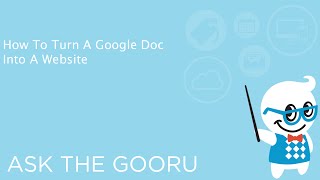 How To Turn A Google Doc Into A Website [upl. by Osmen620]