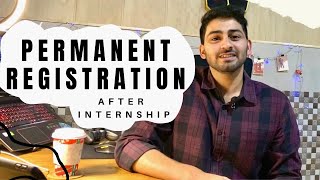 How to apply for Permanent Registration After Internship HMC  Dr Ashy [upl. by Haggai]