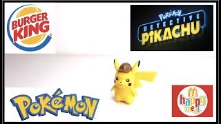 Burger King toy PIKACHU Pokemon detective Mcdonalds cajita feliz Макдональдc 麦当劳 マクドナルド лего дети [upl. by Resee]