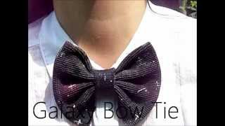 Make Your Own Galaxy Bow Tie Tutorial  DIY [upl. by Brig568]