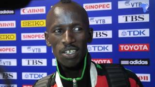 Ezekiel Kemboi explains mohawk look [upl. by Aziza]