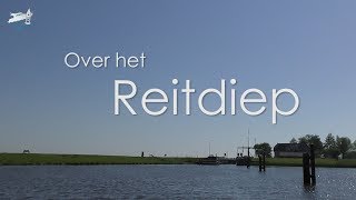 dutch Varen in Groningen over het Reitdiep boattrip motorboat [upl. by Cyprian]