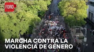 Marcha 25N contra la violencia de género en México [upl. by Sainana]