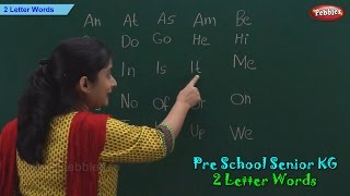 2 Letter Words  Two Letter Phonics Words  Sight Words  Pre School Kindergarten [upl. by Yremogtnom703]