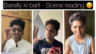 Bareilly ki barfi cast doing script reading  Sumedh Shinde mimicry [upl. by Nassi]