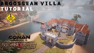 Conan Exiles Argossean Villa Tutorial No Mods [upl. by Coffee540]