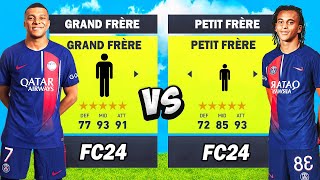 Grands Frères vs Petits Frères sur Fc24  Qui sont les meilleurs [upl. by Anicnarf313]