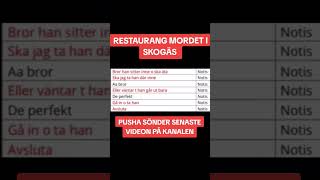 Restaurang mordet rap news skogås gangsterrap [upl. by Corie989]