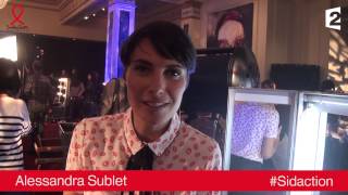 Alessandra Sublet  Sidaction 2014  Protégezvous [upl. by Inohtna469]