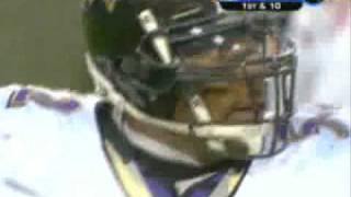 Ravens LB Ray Lewis Lays Out Ahman Hall [upl. by Palestine]