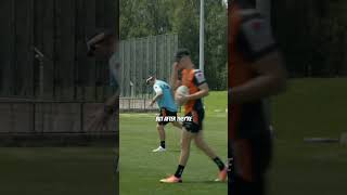 Wests Tigers Kicking Session rugbybricks Coaching Cues In Session [upl. by Coumas]