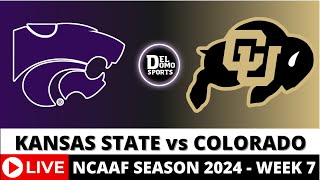 KANSAS STATE VS COLORADO LIVE 🏈 NCAAF COLLEGE FOOTBALL PlaybyPlay  WEEK 7  OCT 12 2024 [upl. by Ahsaele]