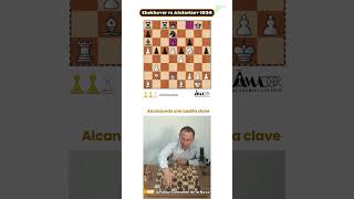 Alcanzando una casilla clave en el ataque Con sacrificio incluido chess clasesdeajedrez [upl. by Harrie856]