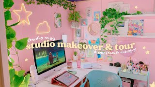 STUDIO VLOG 🌱✨ Studio Makeover amp Tour amp Unboxing our first BEANIES Small Business Aesthetic Vlog [upl. by Eitac]