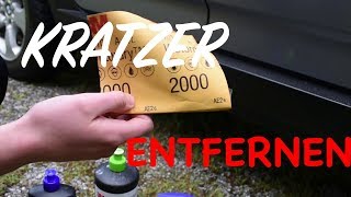 Kratzer am Auto entfernen II So einfach geht´s II Tolles Ergebnis [upl. by Ylsel768]