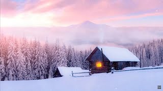 MOUNTAIN CABIN AMBIENCE WINTER CABIN AMBIENCE COZY CABIN AMBIENCE shorts [upl. by Shipp809]