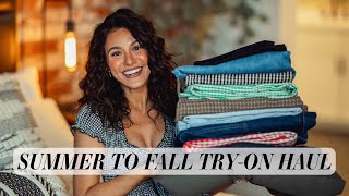 HUGE SUMMER TO FALL TRYON HAUL URBAN OUTFITTERS GAP OLD NAVY BARN JACKETS MATERNITY  2024 [upl. by Calley]