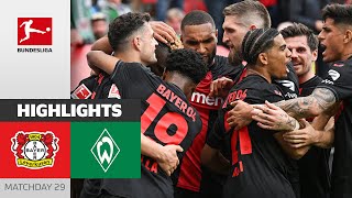 Wirtz Hattrick amp Bundesliga Champions 2024  Bayer 04 Leverkusen  SV Werder Bremen 50  Highlights [upl. by Oppen]