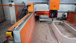 INFOTEC 5 AXIS CNC ROUTER  5 osiowa frezarka CNC [upl. by Michaela]