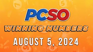 P154M Jackpot Grand Lotto 655 2D 3D 4D and Mega Lotto 645  August 5 2024 [upl. by Kora]