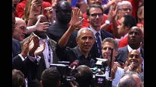 Toronto Raptors Fans Gave Barack Obama A Standing Ovation And MVP Chant At Game 2  NBA Finals [upl. by Agnes]