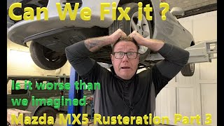 Can we Fix the Rustiest Mazda MX5 Ever Part 3  The outer Sill [upl. by Juni]