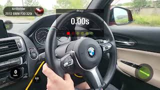 BMW F20 116i N13 136hp220hp stage1 0100 on dragy [upl. by Pond611]