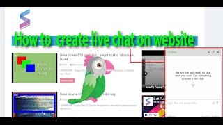 How to Create live chat on blogger page  plugin  widget [upl. by Lorenzo615]