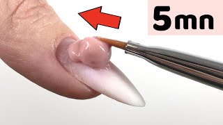 REMPLISSAGE ongles en gel en 5 MINUTES [upl. by Downing]