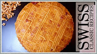 Bündner Nusstorte Recipe  Swiss Walnut Tart [upl. by Ayim]