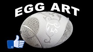 Awesome Egg Art  Best Egg Shell Art [upl. by Norok]