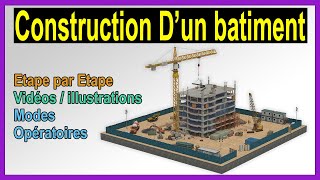 Les étapes et modes opératoires de construction dun bâtiment en Béton armé [upl. by Maxma478]