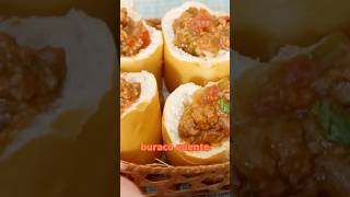 Buraco quente de Carne receitas receitasimples receita recipe meat carne bread [upl. by Pardoes]