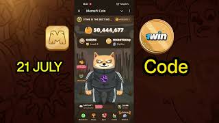 Memefi Secret Reward Combo Memefi 500000 Coins Code  Memefi Combo Code Memefi [upl. by Poler]