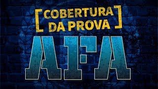 PROVA DA AFA 2020  Veja como foi [upl. by Ellicec]