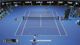 Novak Djokovic vs Adrian Mannarino ATP Australian Open 24 AOTennis 2 1080x60 fps [upl. by Regdor]