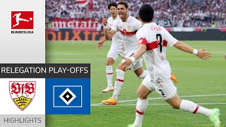 Stuttgart Shocks HSV  VfB Stuttgart  Hamburger SV 30  Highlights  Relegation – Bundesliga 2223 [upl. by Adnael389]