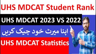 Check Your UHS MDCAT MeritUHS MDCAT Student RankUHS MDCAT 2022 amp 2023 Comparison [upl. by Loree533]