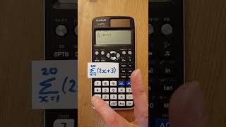 Find the Sum of an Arithmetic Series on the Casio FX991EX Classwiz Calculator  A2 maths [upl. by Etnoved560]