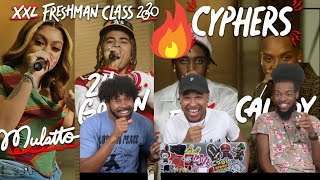 Fivio Foreign Calboy 24kGoldn and Mulattos 2020 XXL Freshman Cypher Reaction [upl. by Lizned]