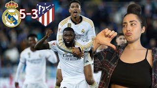 BARCA FAN REACTS TO REAL MADRID VS ATLETICO MADRID 53 Highlights amp All Goals  2024 [upl. by Aikas]