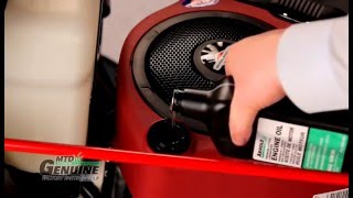 Riding Lawn Mower Oil Change Instructions [upl. by Bivins]