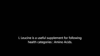 L Leucine health benefits [upl. by Llain796]