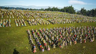 Manor Lords  1000 Men Battle MASSIVE Battle [upl. by Arihsaj]