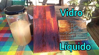 vidro líquido com isopor e thiner liquid glass [upl. by Nirik]