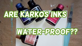 ASMR Are Karkos Inks WaterProof [upl. by Sousa]