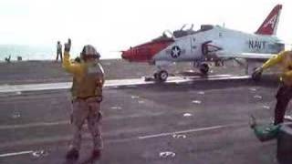 T45 catapult launch from USS Theodore Roosevelt [upl. by Enirak982]