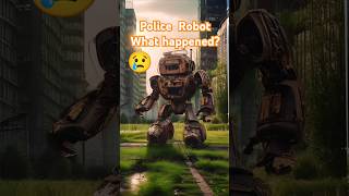 Police Robot Transformed 👮🏻😢 cat cute shorts cutecat love ai shorts police brawlstars [upl. by Ward39]