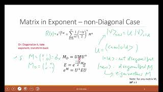 Lecture 261 How to exponentiate a matrix [upl. by Essex]