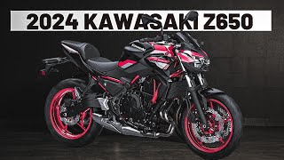 COOL WITH RED COLOR 2024 KAWASAKI Z650 OFFICIALLY RELEASED [upl. by Shaughnessy]